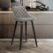 Armen Living Dani 26" Gray Velvet Barstool in Black Brushed Wood Finish LCDIBABLGR26 - alternate 4